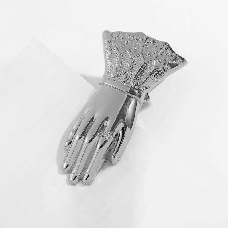 Metall-Büroklammer Damenhandförmige Buchklammern Retro Seitenhalter Binderklammern Für Effizientes Papiermanagement