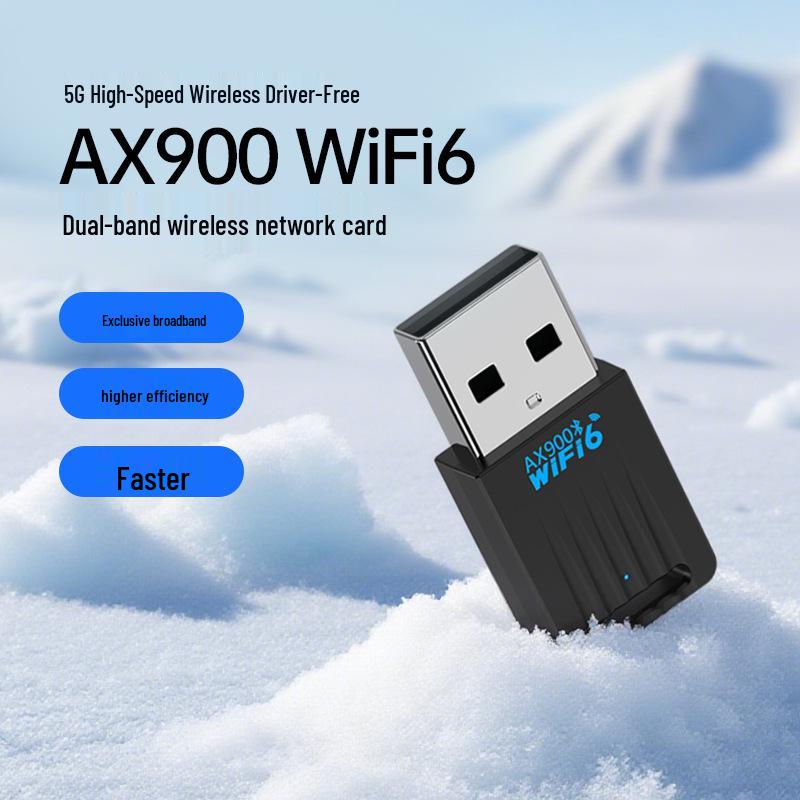 AX900 WiFi6 & Bluetooth 5.4 Dual Antenna USB Network Adapter