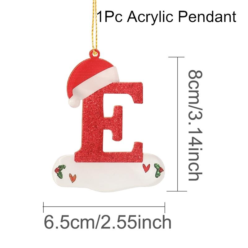 Christmas Acrylic Letter Pendant 2026 Merry Cristmas Decoration for Home Xmas Tree Hanging Ornaments Navidad Natal New Year 2026