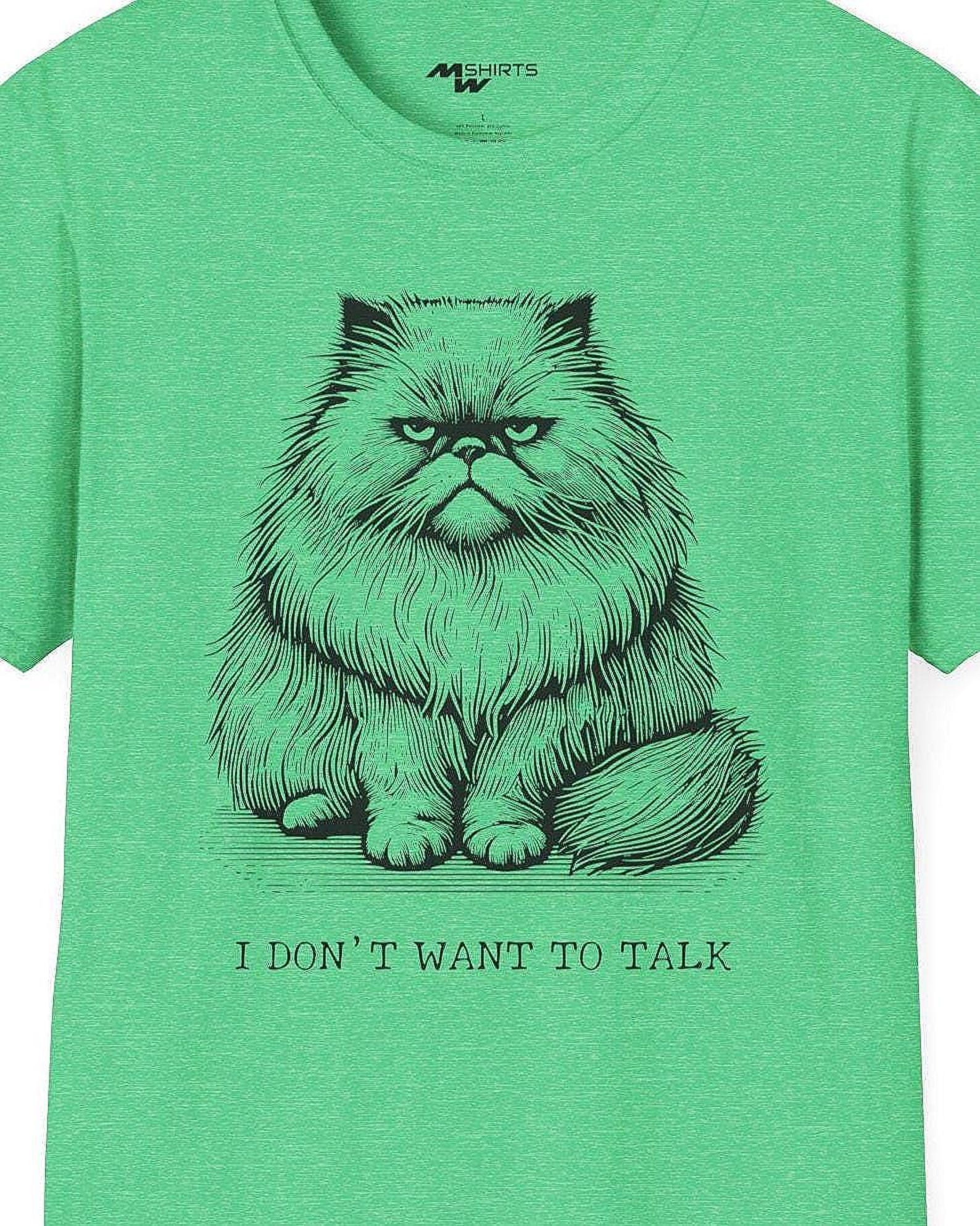 I Dont Want to Talk/ Grumpy Cat T-Shirt/ Unisex Softstyle T-Shirt XL