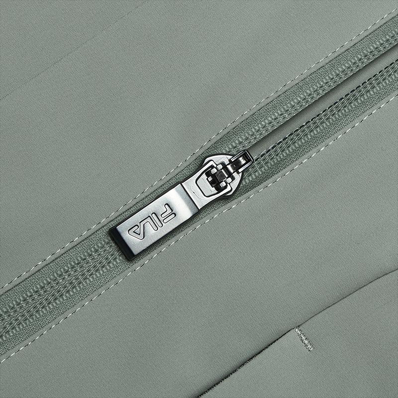 Fila Minimalist Hooded Jacket Men Jacket Gray Green F11M513704FGN