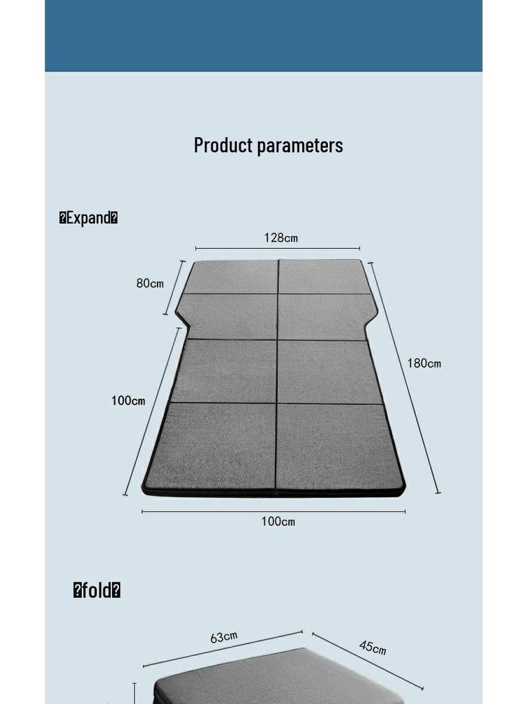 Car Rear Seat Sleeping Pad - Long Distance Self-Driving Essential Mattress & Extension Board