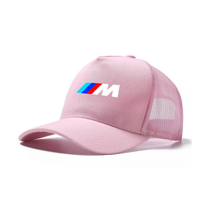 BBIG5 Pure Cotton BMW M Car Logo Fashion Baseball Cap Outdoor Breathable Mesh Hat Men's and Women's Game Summer Sunscreen Accessories