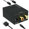 HD1080P Digital Optical Adapter for Coaxial Toslink Fiber SPDIF Coax to Analog RCA Audio Converter RCA L/R 3.5mm