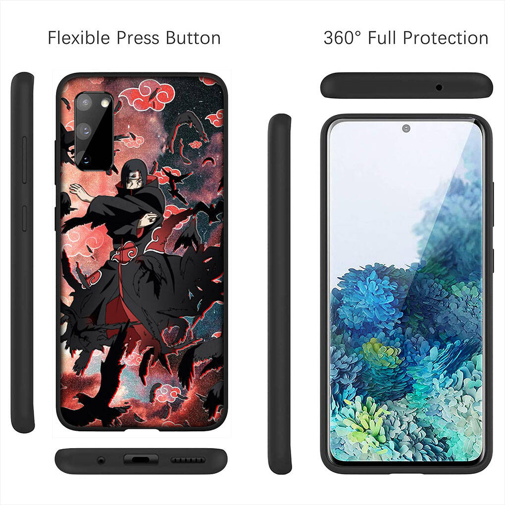 Cover for iPhone 17 16 15 Xiaomi Poco X7 Redmi Note 14 13 12 11 Pro Max 16e Samsung Galaxy S25 S24 S23 OPPO Cartoon Naruto Uchiha Itachi Phone Case