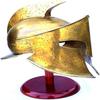 Brown Antique Medieval Greek Spartan Armor Helmet 300 Rise of Empire Movie Helmet LARP Roman