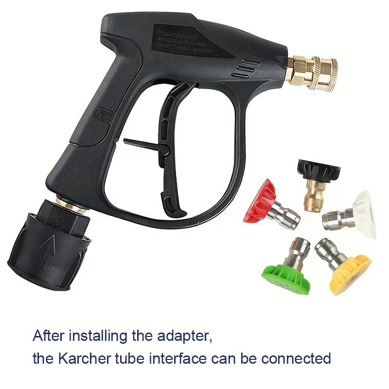 M22-14 Car Wash Foam Cannon Kit with Karcher Adapter and Multi-Angle Nozzles High Pressure Washer Part