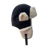 Hat Korean Version of Winter Men and Women Northeast Lei Feng Hat Outdoor Cycling Windproof Cold Thickened Warmth Plus Velvet Ear Protection Hat