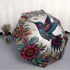 1pc Hummingbird Floral Automatic Open/close Folding Compact Umbrella, 8 Rib Sturdy Canopy, Lightweight Portable, Everyday Use, Gift,,124