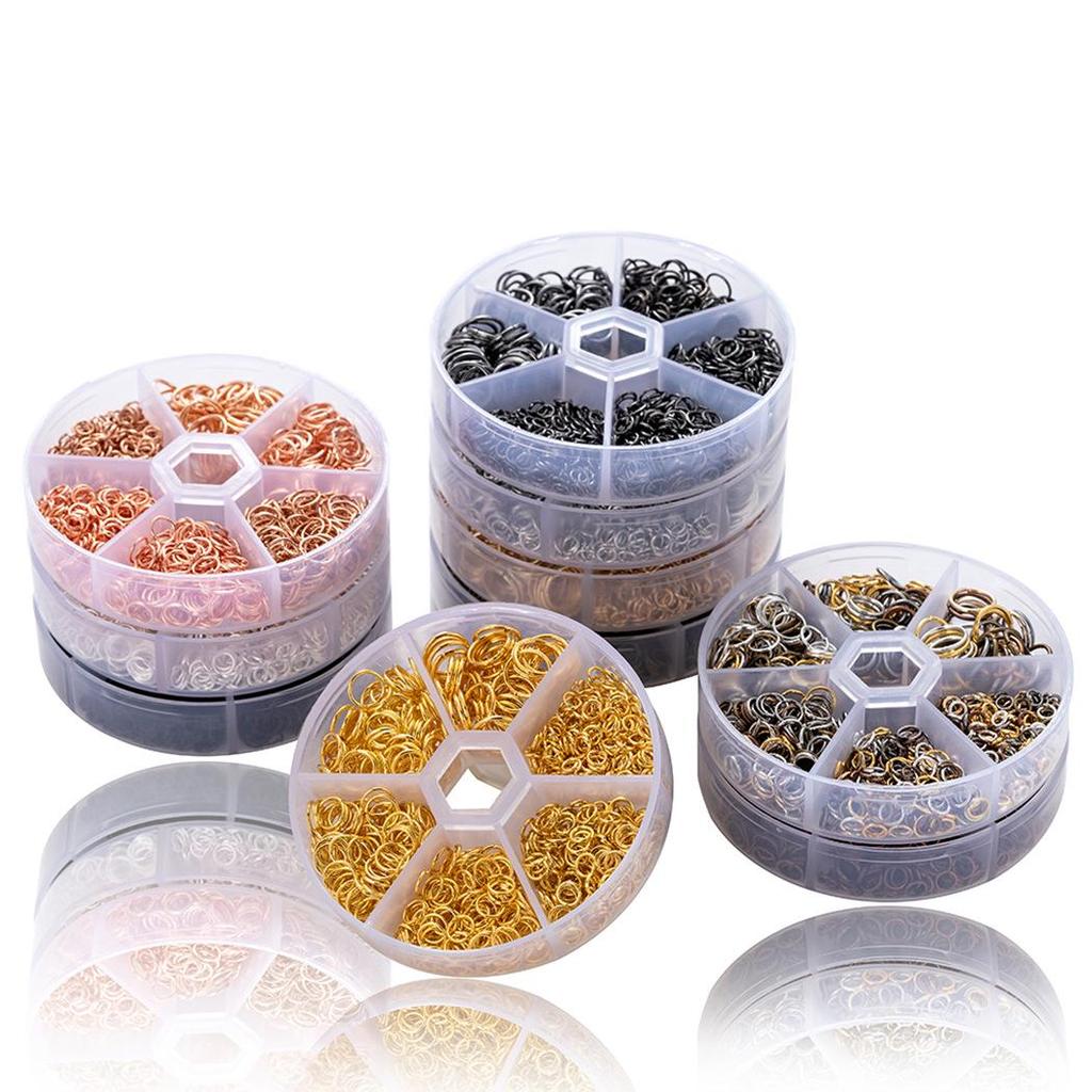 DIY Jewelry Making Kit: Single Loop Jump Rings & Ear Ornament Chains