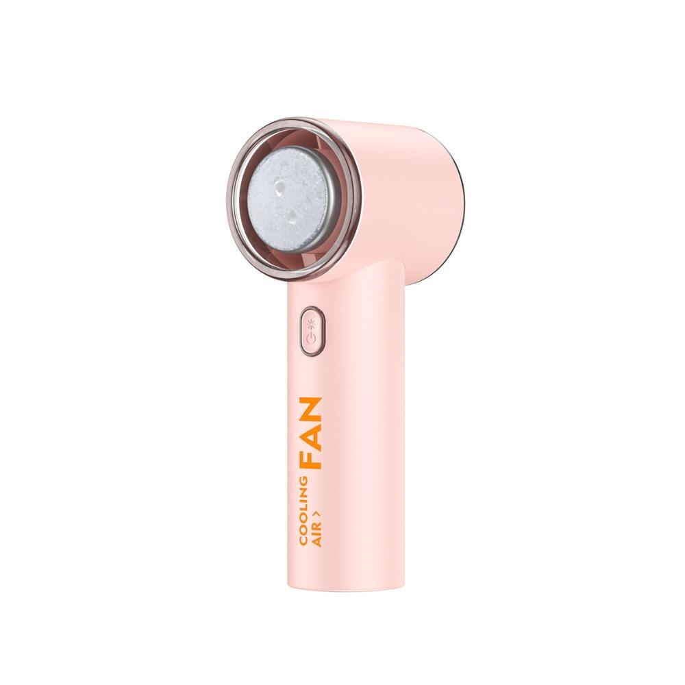 

USB Rechargeable Personal Cooling Fan Ultra-Quiet Cooling and Ice Pack Fan Turbo Fan Travel розовый
