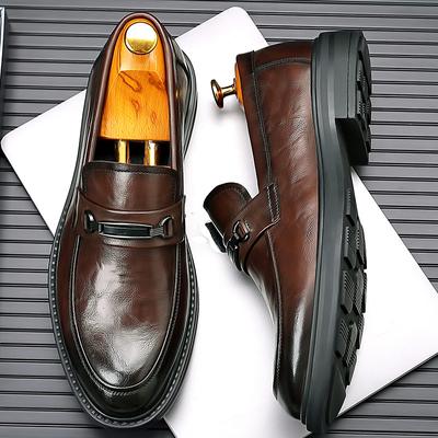 Fashion Business Formal Leather Shoes Thick Soled Casual ShoesMen Oxfords Men Fashion Loafers Wedding Men Dress Shoes Designer Men Shoes