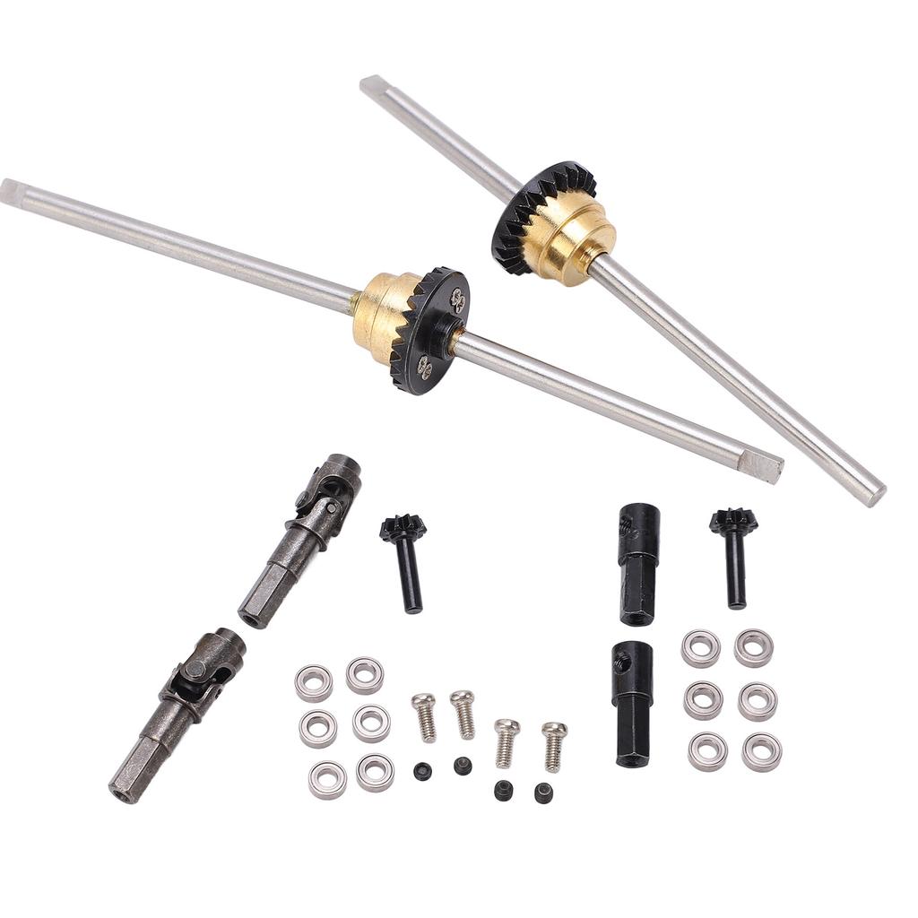 Metal Drive Shaft Gear Bridge Axle Differential Kit for WPL C14 C24 C34 C44 B14 B16 B24 B36 1 16 RC Car