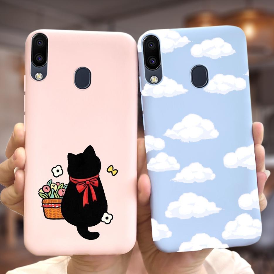 For Samsung Galaxy M10 M20 M30 Case Stylish Cartoon Sunflower Soft Silicone Phone Back Cover For Samsung M 10 20 30 M305F Fundas