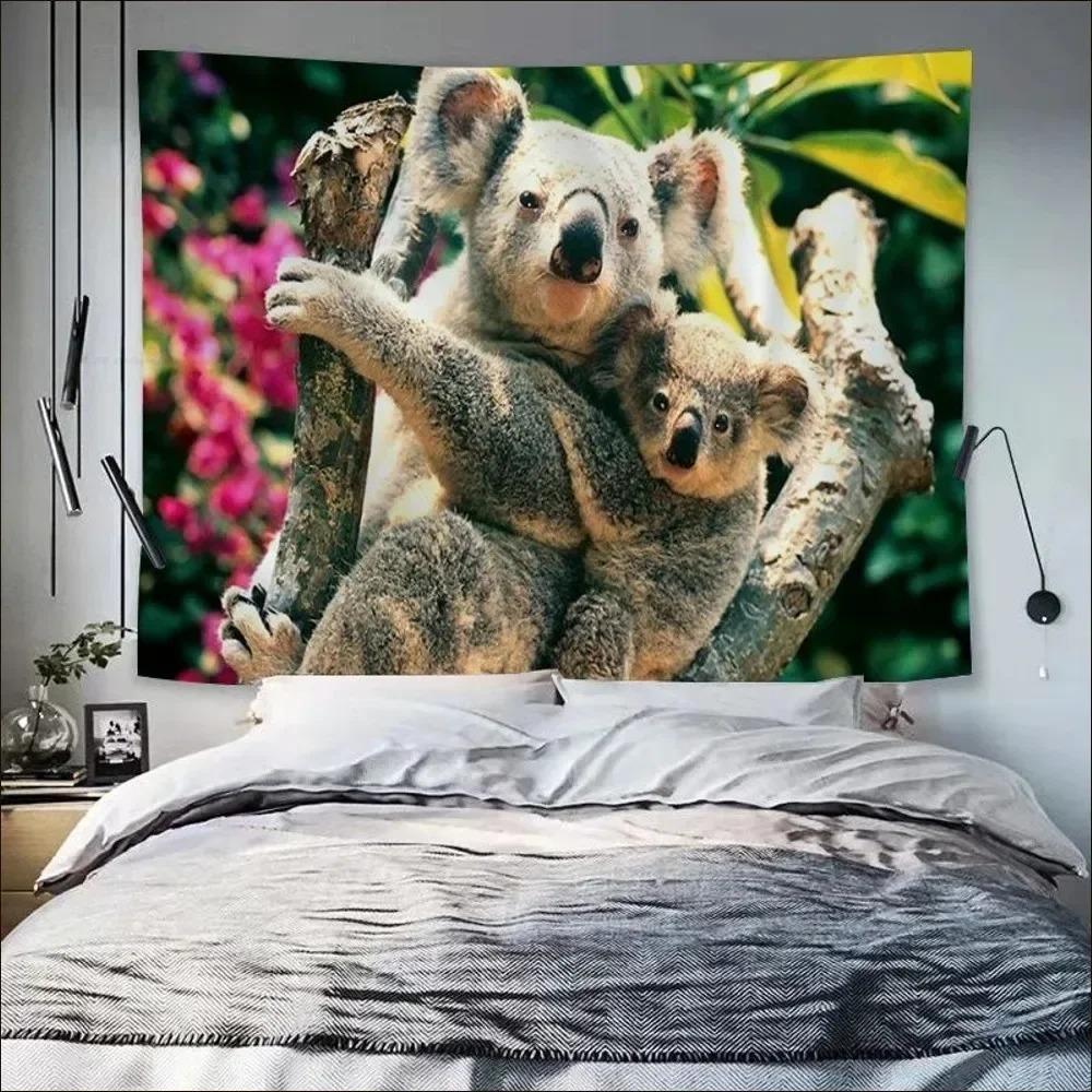 Tier Niedlicher Koala Wanddeko Wandteppich Zuhause Wohnzimmer Wandteppich