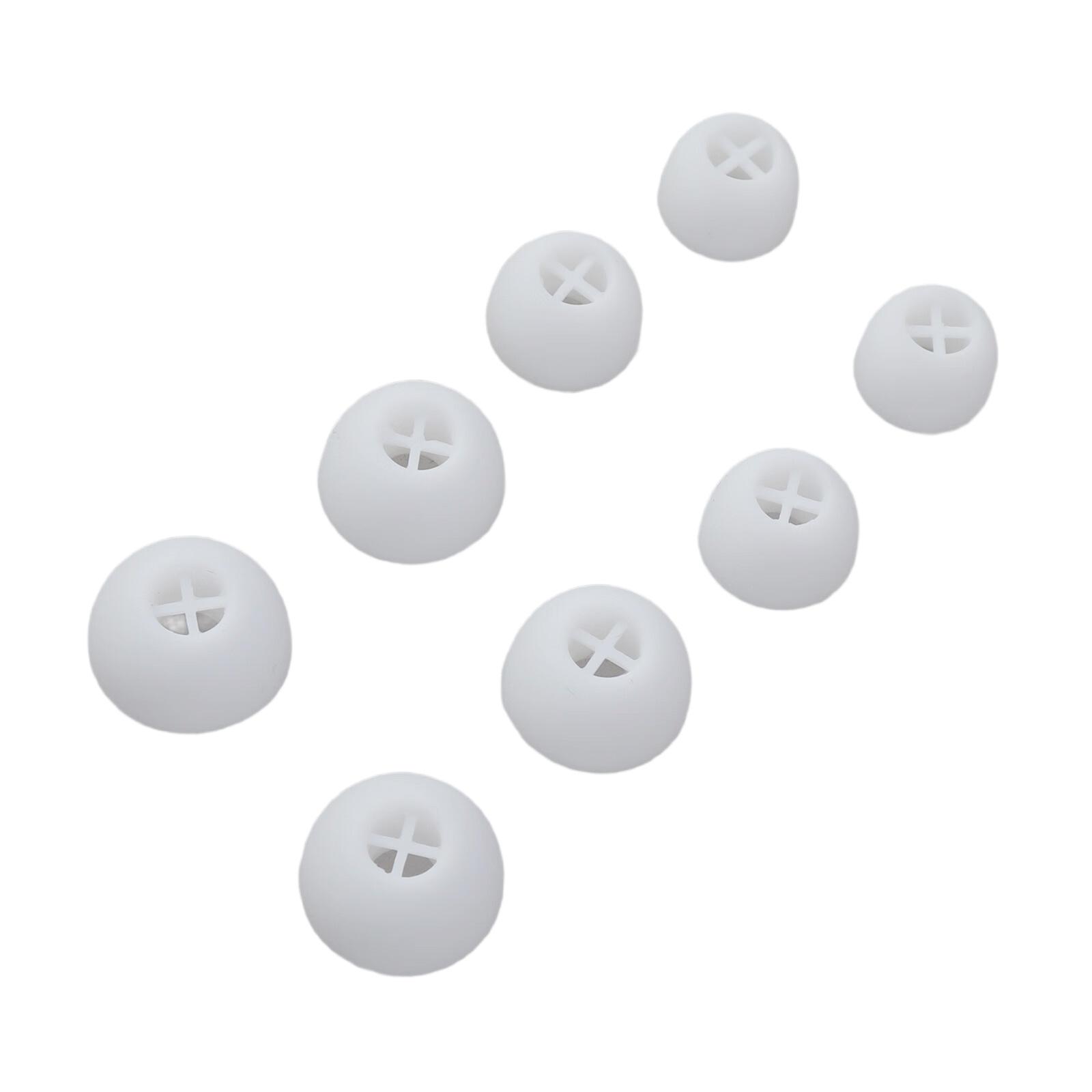 

4Pairs Earbuds Cover In-Ear Tip Soft Silicone Ear Buds Accessories for 3 Earphone Eartips белый