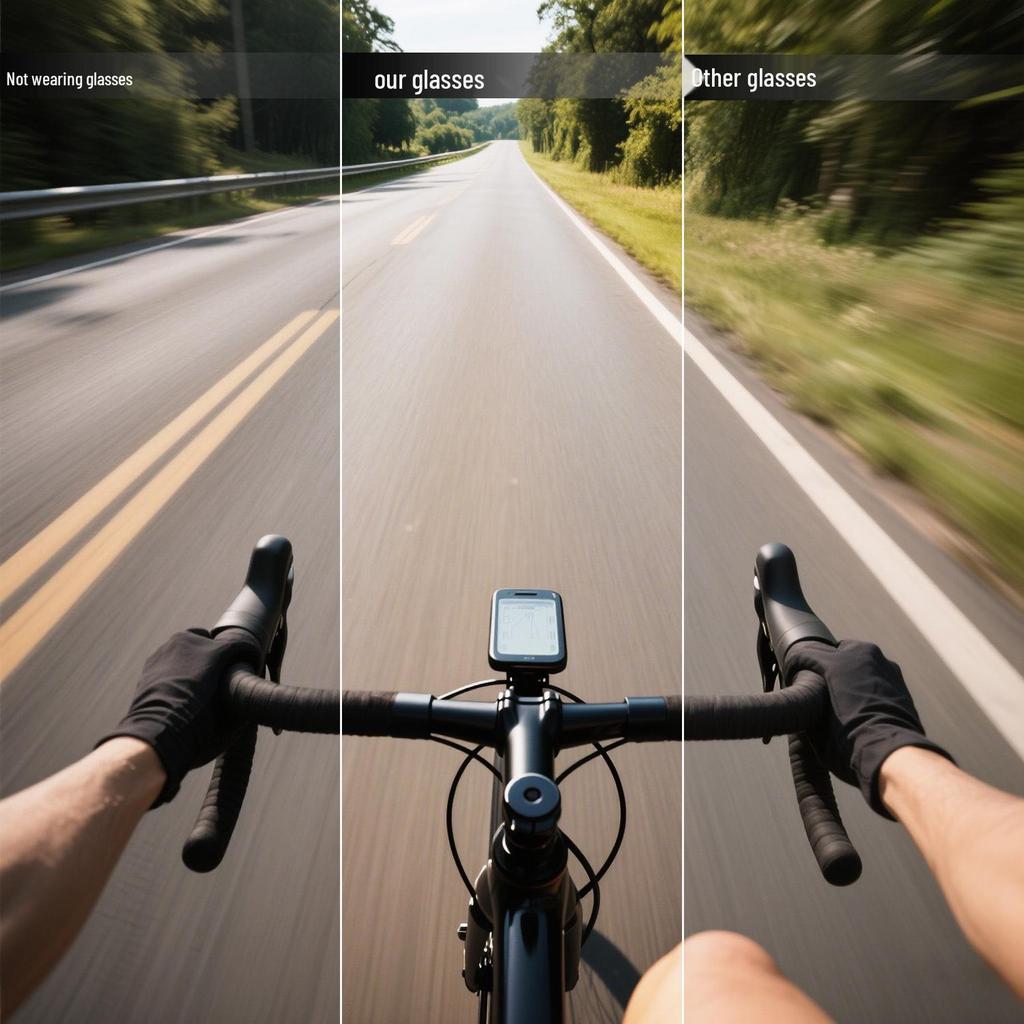 Lunettes de cyclisme polarisées unisexes - Haute définition, Protection solaire coupe-vent pour le vélo