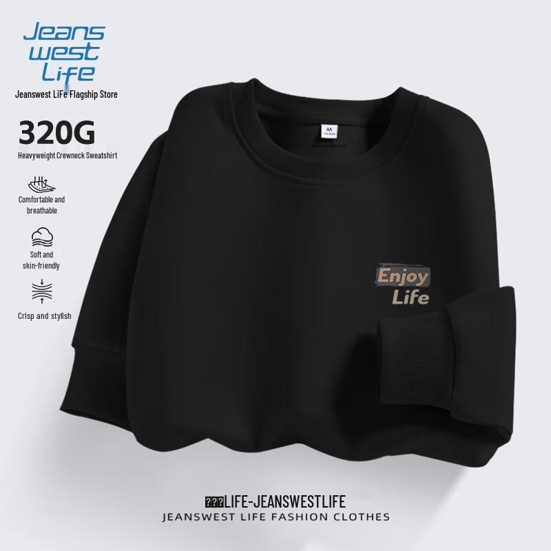 Jeanswest Life Men's Graphic Round Neck Sweatshirt
