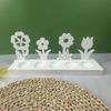 Flower Candlestick Molds with Base for Making Candle Holder Candlestick Tealight Holder Room Decorations DIY Craft
