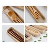 with Box Wooden Fork Chopsticks Handmade Rice Soups Spoon Kitchen Spoon Fork  Kitchen Accessories