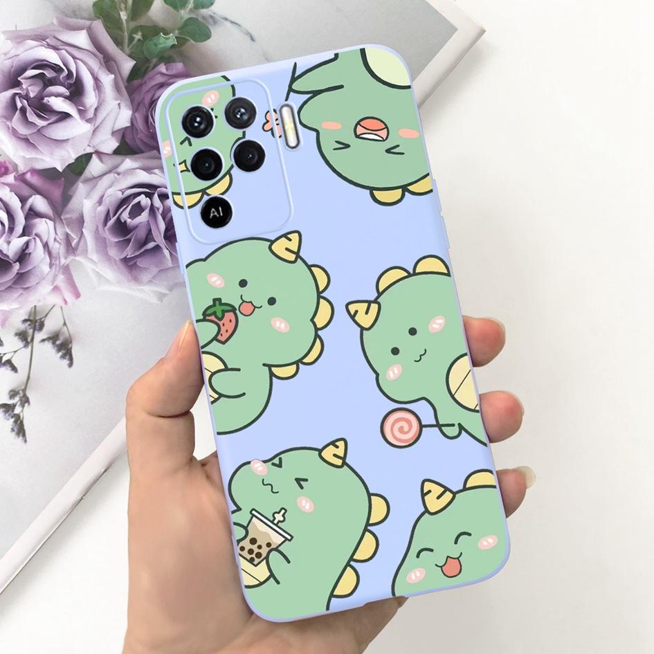 For OPPO Reno 5 5G Reno5 Pro Case CPH2201 Cute Painted Soft Silicone Covers Phone Cases For OPPO Reno 5 Pro Reno5 Lite 5Z Fundas