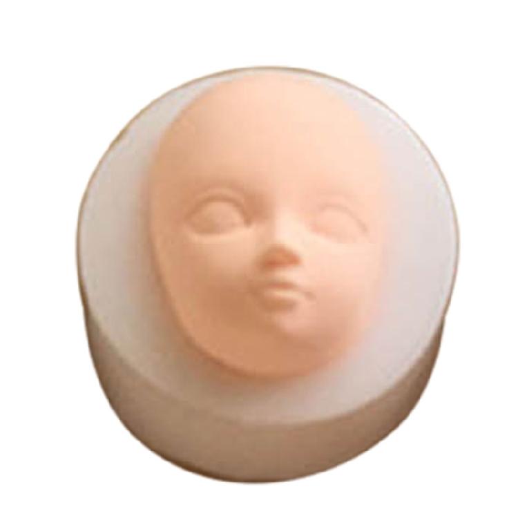 Dolls Head Face Mould, Silicone Baby Head Molds, Baby Shower Fondant Cake Mould