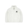 MLB Velvet Jackets Unisex Ivory Stand Collar Moderate 3AJPF2916-50IVS