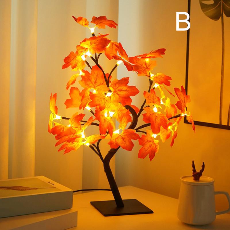 LED Table Lamp Light Rose Flower Tree USB Decoration Party Children's Room Gift