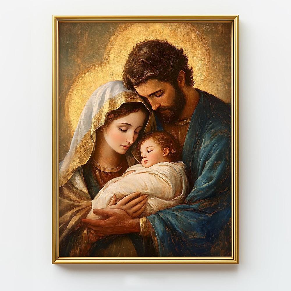 Jungfru Maria Tryck Väggkonst Poster Ikon Religiös Väggkonst Vår Fru Heminredning Heliga Modern Poster Modern Kristen Helgon Gåva
