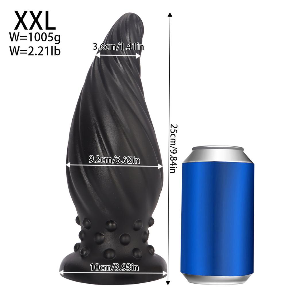 Spiral Dragon Egg Butt Plug Penis More Sizes Men's and Women's Back Court Masturbation Massage Anal Dilatation Device Adult Sex Product Toys