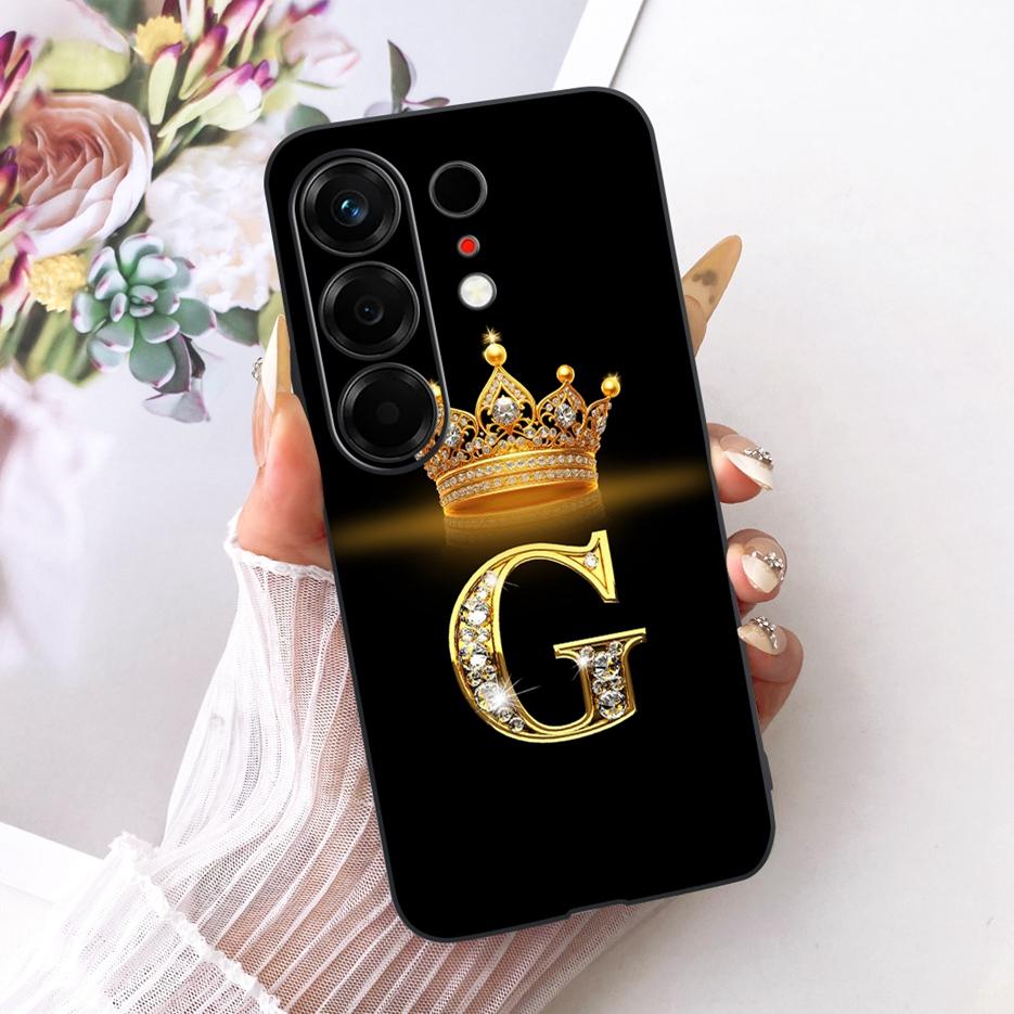 For Tecno Camon 50 4G Case CN5 Luxury Crown Letters Cover Soft TPU Phone Case For Tecno Camon 50 Pro 4G CN5c Camon50 Fundas Bags