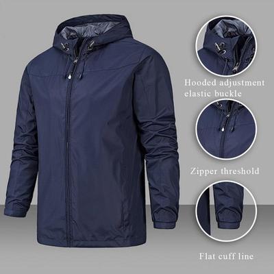 Männer Frühling Herbst Winddicht Wasserdicht Dünne Jacken Im Freien Wandern Bergsteigen Angeln Jacke Windjacke Sport Hoodies