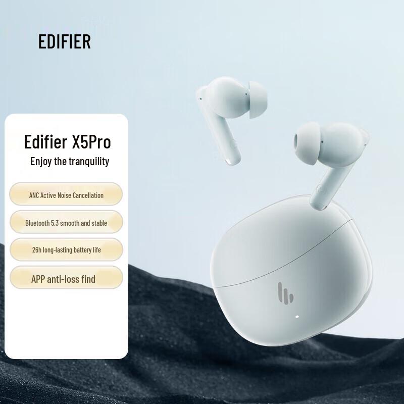 

EDIFIER X5 Pro True Wireless Active Noise Cancelling Bluetooth Earbuds