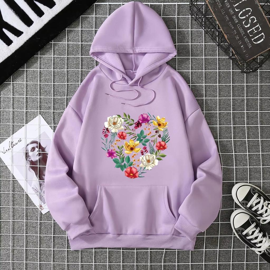 2025 Winter New Women's Hoodie High Street Unisex Style Double Pockets Sweatshirts Outerwear Plus-Size Women's Clothing CYXX225