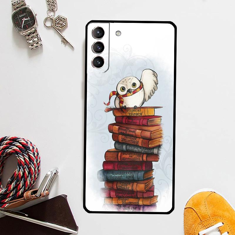 Read Books Illustration Case For Samsung Galaxy S25 Ultra S20 S21 S22 S23 Plus S24 Ultra S9 S10 S25 FE Cover Coque