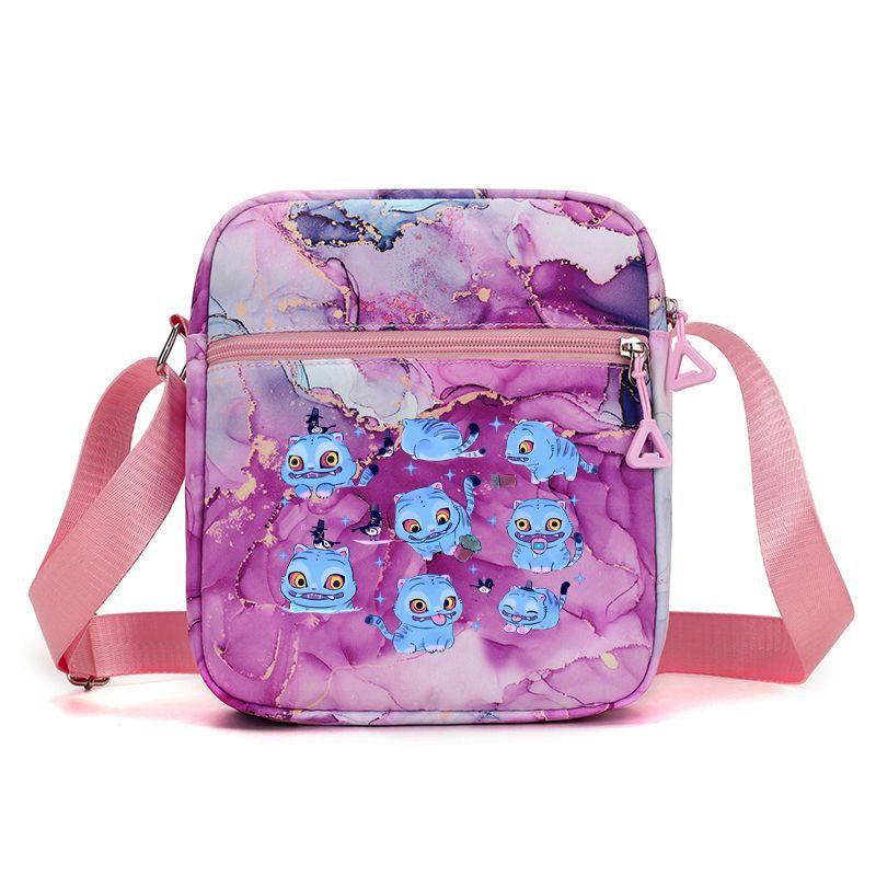 Borsa a Spalla Stampata Periferica Gruppo Femminile Cacciatrice di Demoni Kpop Saja Boys Borsa a Tracolla da Donna Borsa Scolastica Borsa da Campus per Studenti CLE