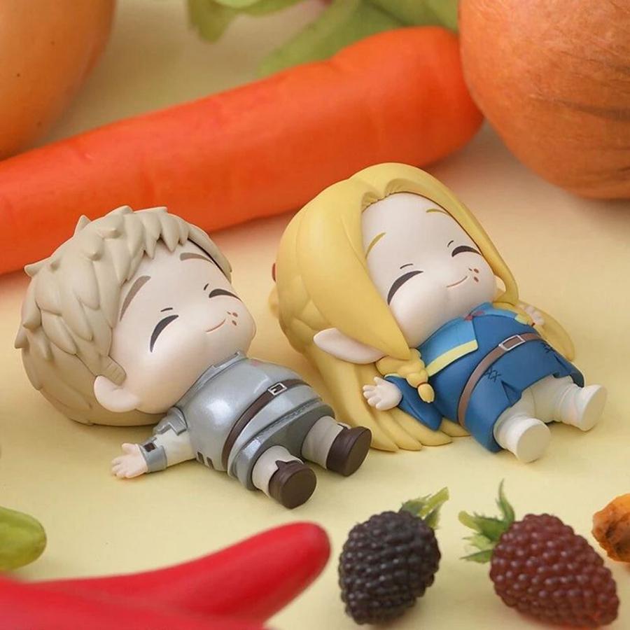 7cm Delicious in Dungeon Anime Figure Noodle Stopper Laius Action Figure Kawaii Magnet Refrigerator Marsilla Figurine Figure Toy