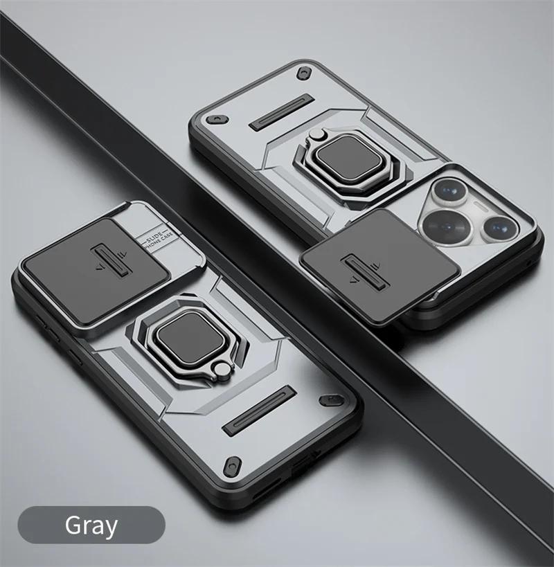 

Новый бронированный противоударный чехол для Huawei Pura 70 Ultra P70 Pro защитный чехол кольцо магнитный держатель Shell Coque Fundas Capa Huawei Pura 70 Ultra серый