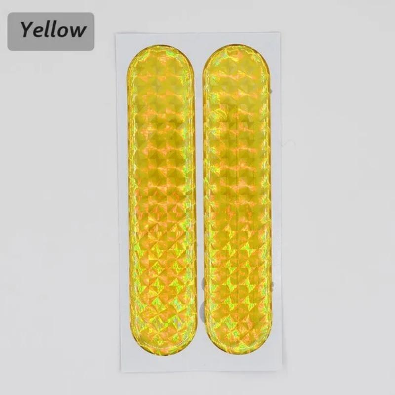 

1 Pair Car Reflective Warning Strips Universal Auto Door Bumper Front Rear Anti-collision Tape Stickers жёлтый