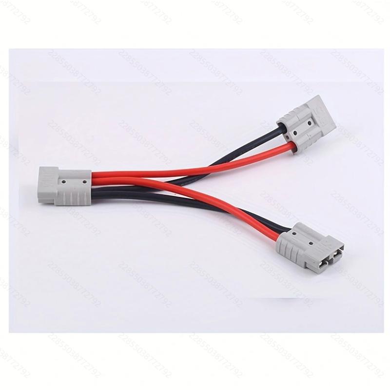 AGASHE 50A Battery Adapter: Y-type Shunt, 8/10/12AWG Automotive Cable, Heavy-duty Modular Power Connector, Quick Release, 7.8in/