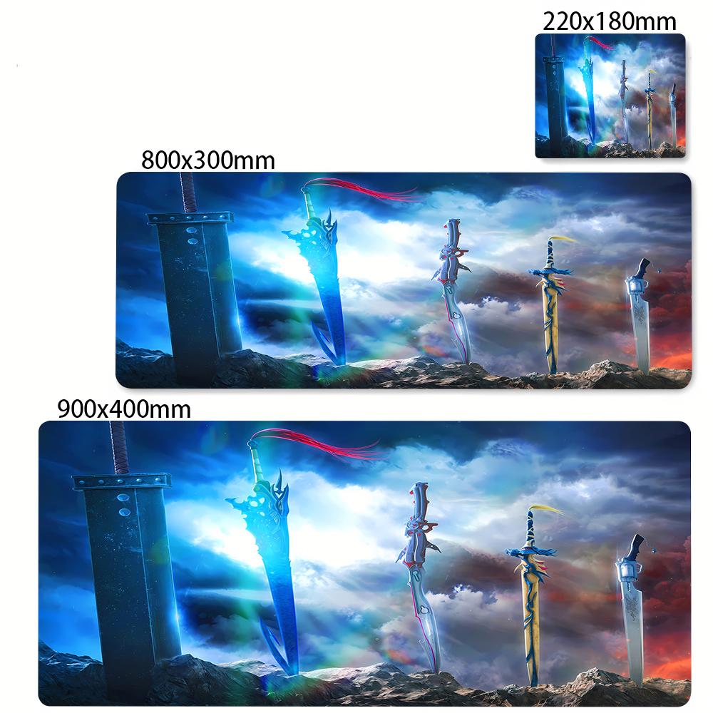 FINAL FANTASY VII Lockhart Tappetino Mouse Grande XL Accessori Gaming Tastiera Gamer Tappetino Gomma Scrivania Accessori PC Tappetino Mouse eSport