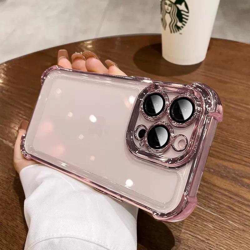 

Shockproof Phone Case For Xiaomi Poco C75 C65 C55 M7 M6 M5s M4 M3 Pro Redmi A3 A3x Lens Film Bumper Transparent Air Cover Xiaomi Poco M3Pro 5G
