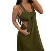 Completo da Donna Due Pezzi Abito Canotta Casual Largo Senza Maniche Outfit Estivo Tessuto Leggero Morbido Vestibilità Comoda