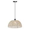 Handwoven Rattan Chandelier Bohemian Globe Pendant Light for Living Room Bedroom Porch Nordic Woven LED Lighting