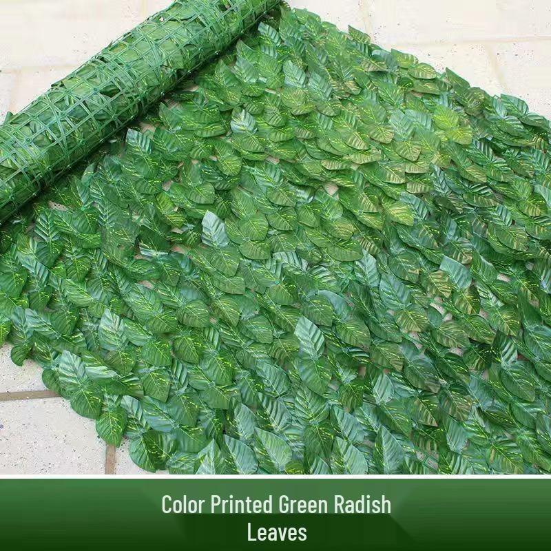 Large Leaf Plant Simulation for Balcony, Railing, or Wall Decoration