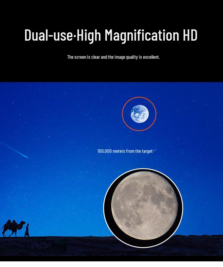 60mm Large Aperture Birdwatching Scope with Continuous Zoom & Dual User Capability for Land and Sky - Outdoor HD Telescope