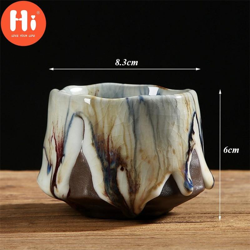 

Керамическая чашка для чая с ледяной глазурью, грубая керамика ручной работы, чашка Ru Kiln Master, креативные офисные чайные чашки, посуда для напитков