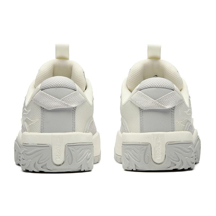 New Anta Hot Slip Resistant Low Top Skateboard Shoes Women's White Gray 922238083-1