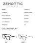 ZENOTTIC Gentlemen S Size Rectangular Acetate Optical Prescription Eyeglasses Progressive Myopia Blue Light Blocking Glasses