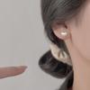 Brushed Love Earrings for Women  Niche Design  Versatile Niche Temperament Earrings  New High-end Earrings